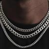 3.5mm,5mm,7mm Silver Necklace for Men, Mens Necklace Chains Stainless Steel Cuban Link Chain Necklace for Men and Boys, Mens Chain Hip-Hop & Cool Style, 316L Stainless Steel (5mm, 19 inch) view 4