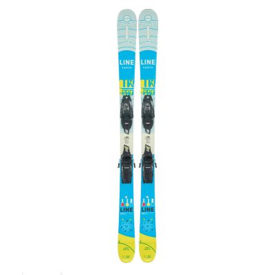 LINE Junior Wallisch Shorty Lightweight Durable Stable Freestyle All-Mountain Snow Skis 2024, 129, Binding: 4.5