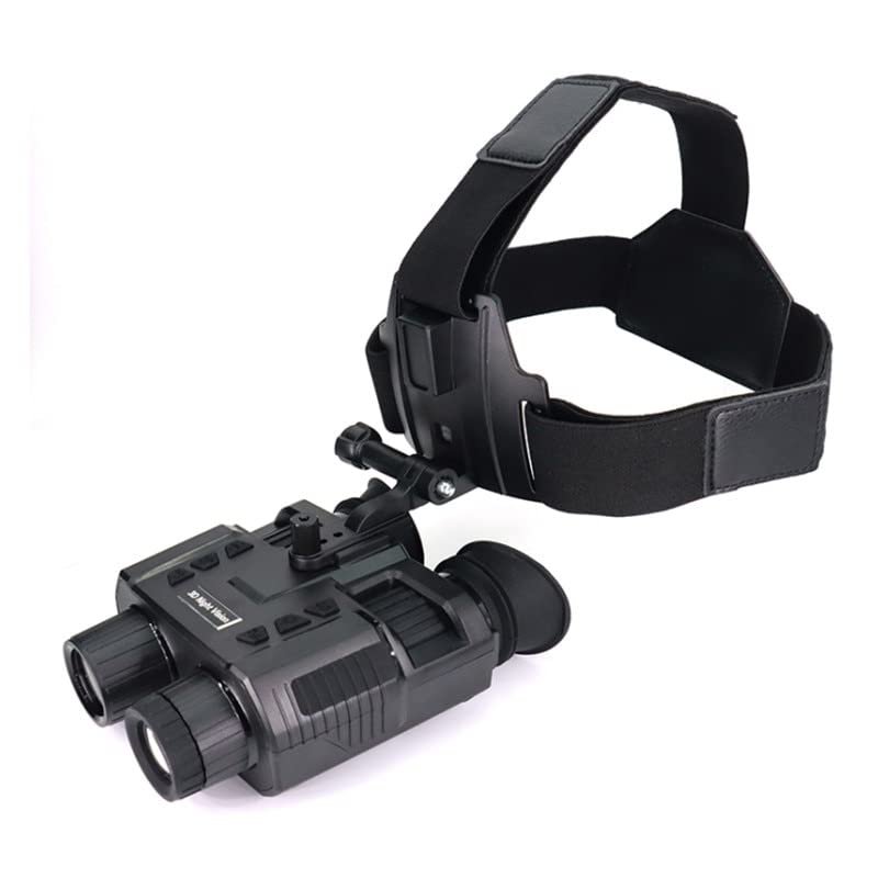 Digital Night Vision Binoculars with 850nm Infrared - 4X Optical Zoom, 1080p Video, 25mm Lenses - 300m Viewing Range, IP54 Waterproof - for Surveillance, Wildlife, Boating, Search/Rescue