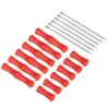 PATIKIL Archery Bowstring Finger Saver 1.6 Inch/0.8 Inch, 6 Pack Silicone Finger Guard for Youth, Red