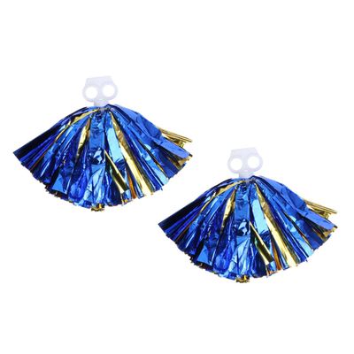2 Pcs Cheerleading Kit Hand Grips Cheerleading Accessories Circle Ring Pom Pom Handle Cheer Poms Metallic Foil Poms Exercise Handles Poms Cheer Portafilter Sports Set