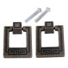 Southst 2pcs Vintage European Wooden Wine Box Furniture Handle Knobs Chinese Hardware Cabinet Cupboard Pull Handles 30x40mm view 1