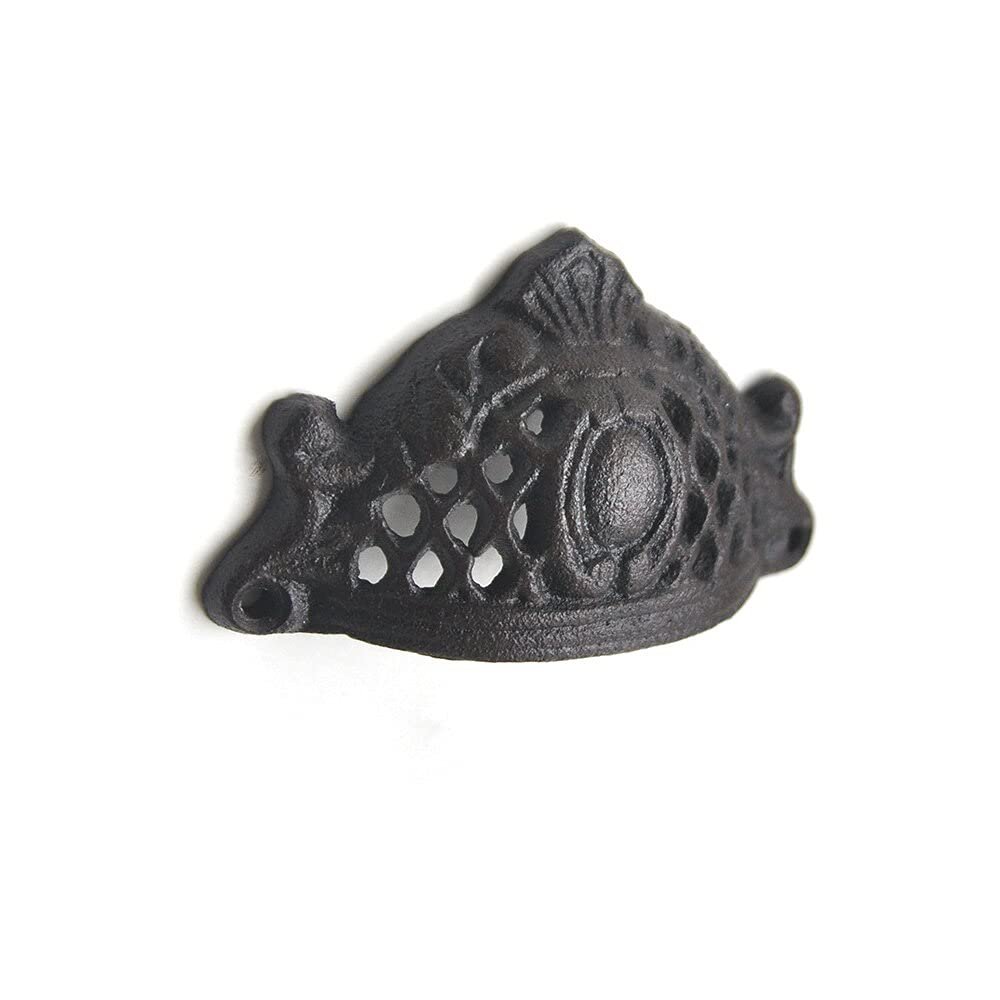 Southst Hollow Crown Handle Cast Iron Heavy Duty Knob Unique Design European Retro Garden/Home Door/Cabinet/Drawer Pull Decor Outdoor