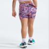 The North Face Girls Never Stop Bike Short, M, Radiant Poppy Maze Floral Print view 2