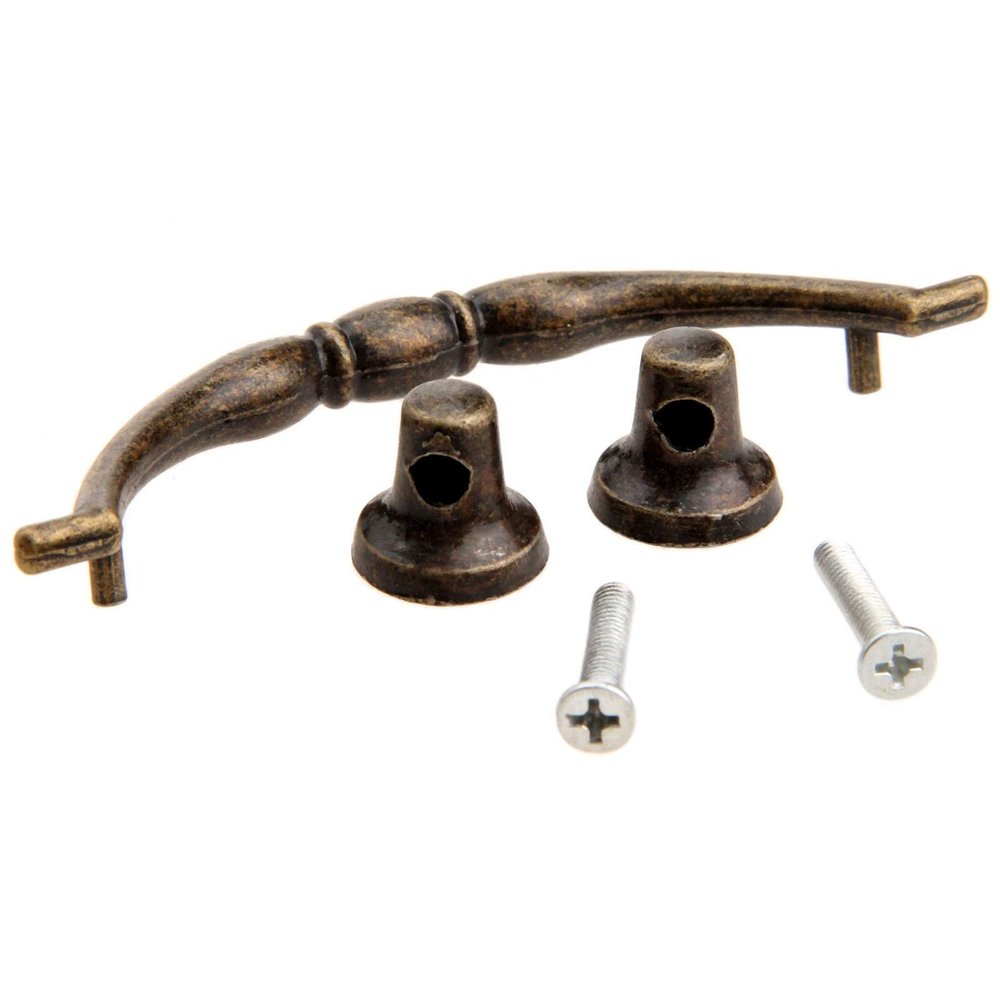 Southst Pull Handle Knob Durable Antique Bronze 112x35mm Iron Furniture Drawer Jewelry Case Box Cabinet Drawer Cupboard Hardware Fitting
