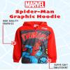 Marvel Boys Hoodie - Fleece Pullover Quarter Zip Sweatshirt Graphic Hoodies for Boys - Novelty Clothing for Toddlers & Kids, Size 2T, Spider Man Red view 2