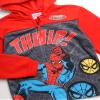 Marvel Boys Hoodie - Fleece Pullover Quarter Zip Sweatshirt Graphic Hoodies for Boys - Novelty Clothing for Toddlers & Kids, Size 2T, Spider Man Red view 4