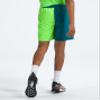 The North Face Boys Amphibious Class V Short, XL, Blue Moss Wavy BP Phantom Print/Safety Green Wavy BP Phantom Print view 3