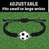 Soccer Bracelet, Soccer Jewelry, Adjustable Unisex Paracord Bracelets - Soccer Gift For Players and Teams(Hot Pink) view 3