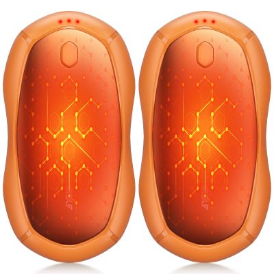 Hand Warmers Rechargeable, Electric Hand Warmers 2 Pack with Smart Chips Long Safe Heat, Portable Pocket Heater,Gifts for Christmas,Golf,Camping,Hunting, Stocking Stuffers