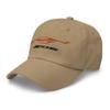 2023 Sports Car Z06 C8 Corvette Sebring Amplify Orange Silhouette Emroidered Dad hat view 3