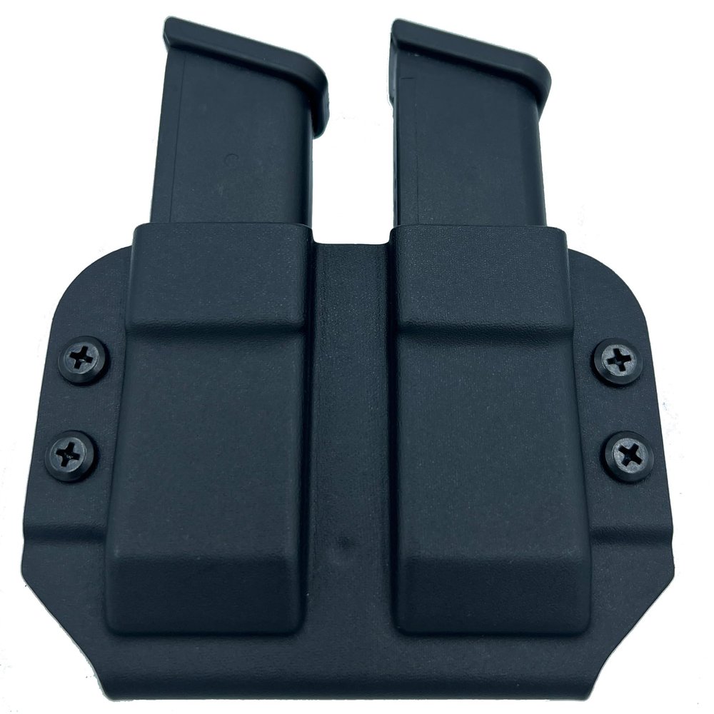 USATAC OWB Belt Clip Double Mag Pouch Fits Springfield XDM 3.5 45 ACP - USA Made - Double Magazine Carrier (Flat Dark Earth)