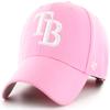 '47 MLB Rose MVP Adjustable Hat, Women's One Size Fits All (One Size, Tampa Bay Rays) view 1