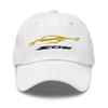 2023 Sports Car Z06 C8 Corvette Accelerate Yellow Silhouette Emroidered Dad hat view 1