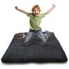 SENSORY4U Crash Pad for Kids Sensory Crash Pad with Foam Blocks - XL (5 Foot X 5 Foot) Grey - for Sensory Gym Room with Washable Cover view 1