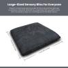 SENSORY4U Crash Pad for Kids Sensory Crash Pad with Foam Blocks - XL (5 Foot X 5 Foot) Grey - for Sensory Gym Room with Washable Cover view 2