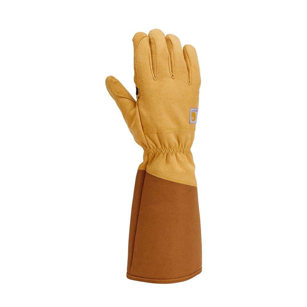 Carhartt Men's Extended Gauntlet Glove, Barley/Brown, 2X-Large