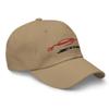 2023 Sports Car Z06 C8 Sports Car Torch Red Silhouette Emroidered Dad hat view 2