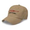 2023 Sports Car Z06 C8 Sports Car Torch Red Silhouette Emroidered Dad hat view 3