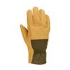 Carhartt Women's Synthetic Suede Stretch Knit Glove, Barley/Basil, Large