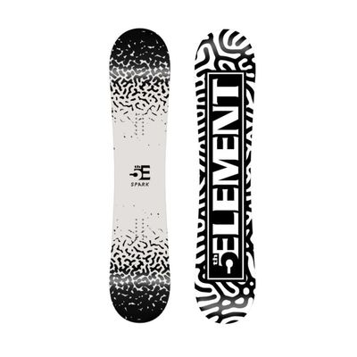 5th Element Spark Snowboard Beginner Snowboard for Boys-with EZ Rocker and Metal Edges-Designed for Ski Resorts- 100cm, 110cm, 120cm, 125cm, 130cm, 135cm (110cm)