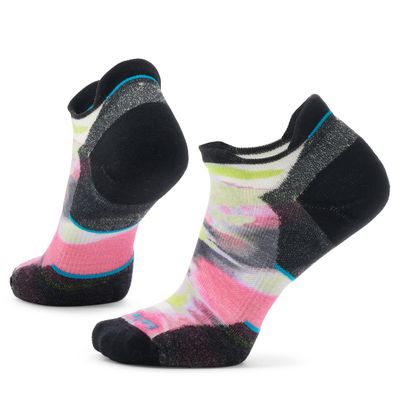 Smartwool Women's Run Targeted Cushion Brushed Print Low Ankle Power Pink S