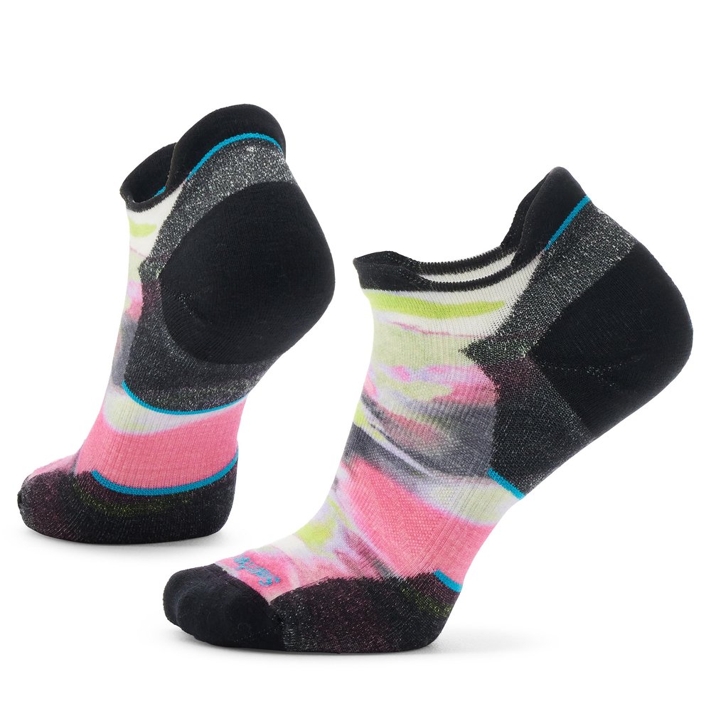 Smartwool Women's Run Targeted Cushion Brushed Print Low Ankle Power Pink S