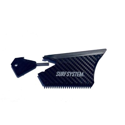 SURF SYSTEM Wax Comb & FCS Fin Key Combo fits Keychains - 2 in 1 Drift Key +Wax Comb - FCS/Futures Compatible Fin Wrench (Classic Allen Key), 3/32 Hex Key for Surfboard, Paddleboard, Bodyboard