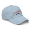 2023 Sports Car Z06 C8 Corvette Sebring Amplify Orange Silhouette Emroidered Dad hat view 2