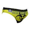 BIO Yellow/Black Men's Swimsuit Briefs. Sport Swim Briefs for Water Polo, Swimming, Triathlon. Mens Athletic Briefs for Professional Performance by MTS. Size XS view 3