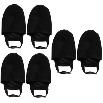 INOOMP 3pairs Bowling Shoe Slider Cover Bowling Shoe Sliding Mat Non-Deformation Design for Easy Wear Compact and Portable for Enhanced Performance Black