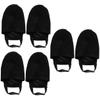 INOOMP 3pairs Bowling Shoe Slider Cover Bowling Shoe Sliding Mat Non-Deformation Design for Easy Wear Compact and Portable for Enhanced Performance Black view 1