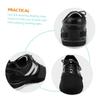 INOOMP 3pairs Bowling Shoe Slider Cover Bowling Shoe Sliding Mat Non-Deformation Design for Easy Wear Compact and Portable for Enhanced Performance Black view 4