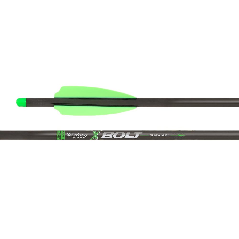 Victory Archery XBolt 0.300" Fletched Bolt, 22in, 3 Pack, Gamer, +/-.003