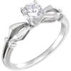 14k Yellow Gold Bridal Engagement Ring Peg Shank Base Only Finding Fine Jewelry For Women Gifts For Her (Mounting Only, Not All Stones Included) view 1