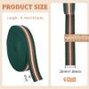 BENECREAT 10 Yards Polyester Striped Webbing, 1.25 Inches Wide Dark Green Fabric Webbing Edges, Cotton Polyester WebbingFlat Polyester Cotton Webbing for Bag Handles, Belts, Sewing view 2