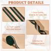 BENECREAT 10 Yards Polyester Striped Webbing, 1.25 Inches Wide Dark Green Fabric Webbing Edges, Cotton Polyester WebbingFlat Polyester Cotton Webbing for Bag Handles, Belts, Sewing view 4