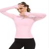MathCat Workout Shirts for Women Long Sleeve, Workout Tops for Women, Quick Dry Gym Athletic TopsSeamless Yoga Shirts Lightpink view 2