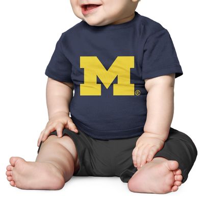 Little King NCAA Infant Tech T-Shirt-Boys & Girls-Michigan-Navy-12 Months Team Color
