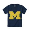 Little King NCAA Infant Tech T-Shirt-Boys & Girls-Michigan-Navy-12 Months Team Color view 2
