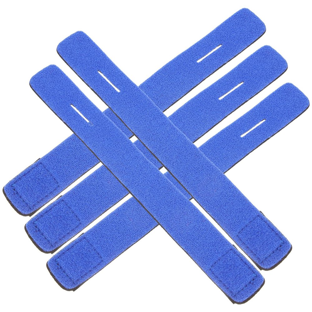 Sosoport 5pcs Fishing Rod Straps Elastic Fishing Pole Sleeves for Soft and Ties for Casting and Fly Rods Lightweight Convenient Outdoor Gear