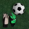 Goalkeeper Gloves Boys Football Gloves Children Grips Gloves Palms Super for Kids Sports Snow Gloves for Boys (Green, M) view 4