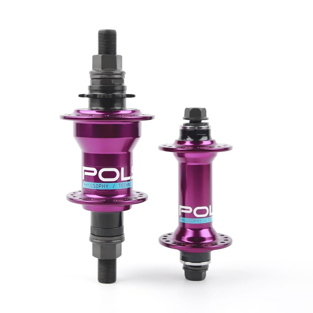 POLSO BH007 LHD RHD 5 Sealed Bearings BMX Hub Cassette Bicycle Hubs 6 Pawls 120 Click Sounds 9T Bike Accesssories (Purple Right Driver)