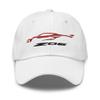 2023 Sports Car Z06 C8 Corvette Torch Red Silhouette Emroidered Dad hat view 1
