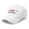 2023 Sports Car Z06 C8 Corvette Torch Red Silhouette Emroidered Dad hat view 3