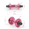 POLSO BH007 LHD RHD 5 Sealed Bearings BMX Hub Cassette Bicycle Hubs 6 Pawls 120 Click Sounds 9T Bike Accesssories (Pink Left Driver) view 3