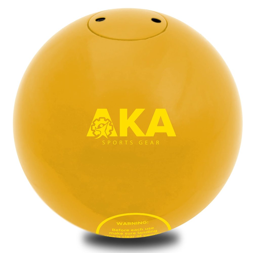 AKA SPORTS GEAR Cast Iron Shot Put (Weights 2.76kg to 7.2kg)(6lb to 16lb) - Great for Outdoor Track & Field Equipment (3.6kg/8lb)