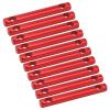 10 Pcs Tent Rope Tensioner Buckle, Aluminum Alloy Dual Holes Tent Line Stopper Cord Adjuster (Red) view 1