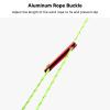 10 Pcs Tent Rope Tensioner Buckle, Aluminum Alloy Dual Holes Tent Line Stopper Cord Adjuster (Red) view 3