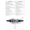 POLSO BH007 LHD RHD 5 Sealed Bearings BMX Hub Cassette Bicycle Hubs 6 Pawls 120 Click Sounds 9T Bike Accesssories (Oil Slick RHD) view 2